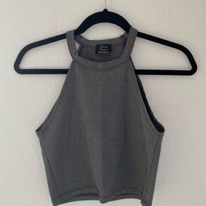 Zara TRF grey cropped tank top. Really good conditions, like new
